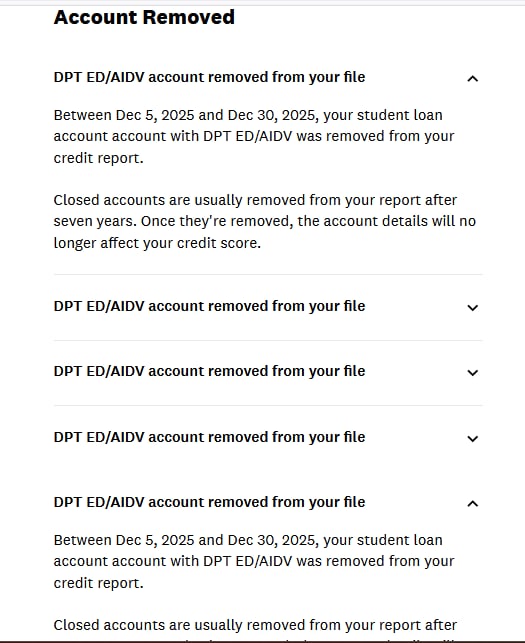 Student Loan Removal